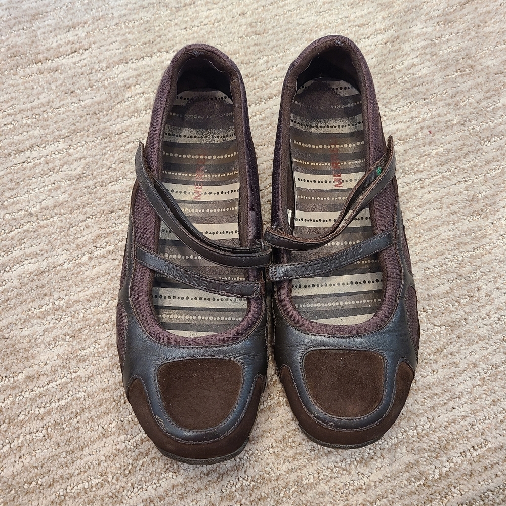 Merrell Brown and Dark Brown Flats